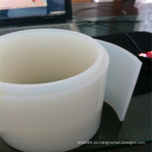 Tira de goma de silicona blanca transparente